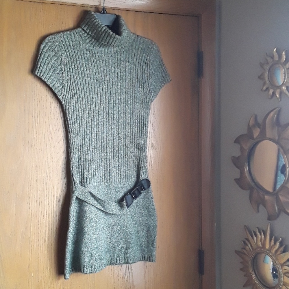 "JJ Always" Retro Belted Turtleneck